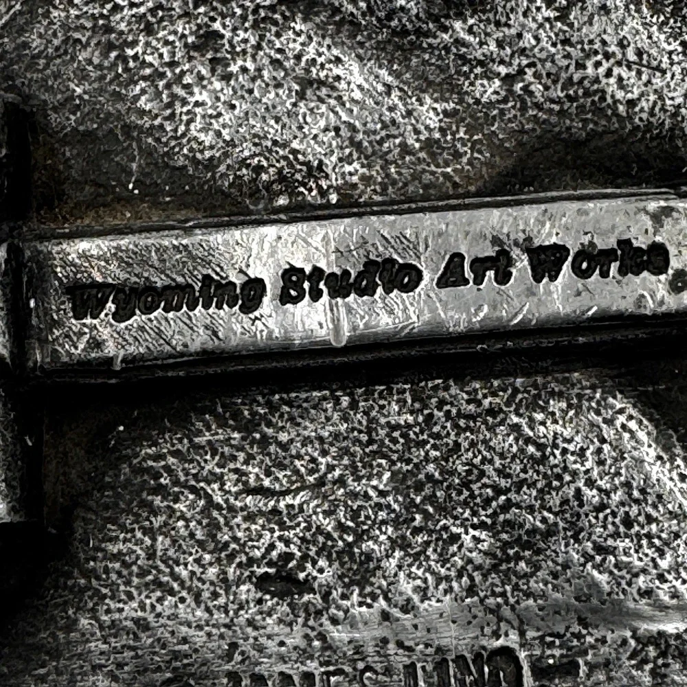 Vintage 1975 Orvis James Lind Wyoming Studio Art Works‎ Trout Fish Belt Buckle